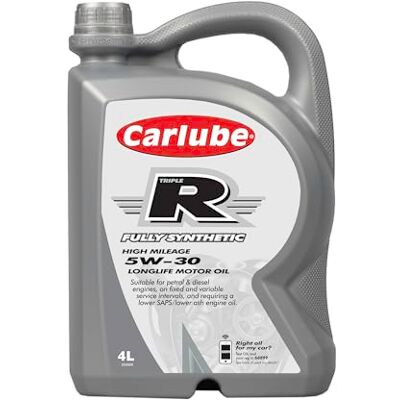 Carlube Triple R 5W-30 ACEA C3, API SP Long Life Fully Synthetic Engine Oil 4L Carlube Triple R 5W-30 ACEA C3, API SP Long Life Fully Synthetic Engine Oil 4L