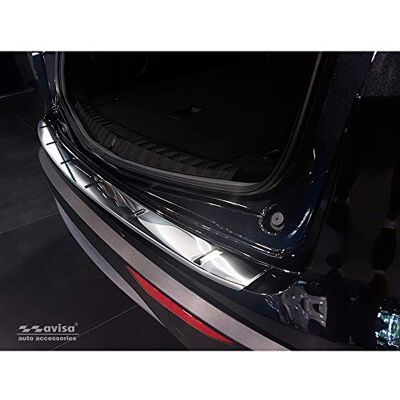 Avisa Stainless Steel Rear bumper protector compatible with Alfa Romeo Stelvio 2017- & FL 2020- 'Ribs' Avisa Stainless Steel Rear bumper protector compatible with Alfa Romeo Stelvio 2017- & FL 2020- 'Ribs'