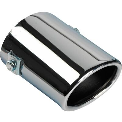 AUTO-STYLE AutoStyle Exhaust finisher Steel/Chrome oval 80x60mm length 105mm ->55mm connection AUTO-STYLE AutoStyle Exhaust finisher Steel/Chrome oval 80x60mm length 105mm ->55mm connection