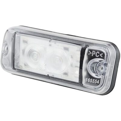HELLA 2PF 009 514-001 Position Light LED 24V Fitting/Screw Connection Lens Colour: Crystal clear LED colour: White Front Quantity: 1 HELLA 2PF 009 514-001 Position Light LED 24V Fitting/Screw Connection Lens Colour: Crystal clear LED colour: White Front Quantity: 1