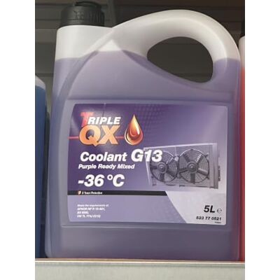 QX Components Triple QX 5L Purple Antifreeze Coolant Long Life G13 5 Litre / Ltr Ready Mix QX Components Triple QX 5L Purple Antifreeze Coolant Long Life G13 5 Litre / Ltr Ready Mix