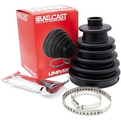 Bailcast CVS18 Universal Split Constant Velocity Joint Gaiter Boot Replacement Kit, Black Bailcast CVS18 Universal Split Constant Velocity Joint Gaiter Boot Replacement Kit, Black