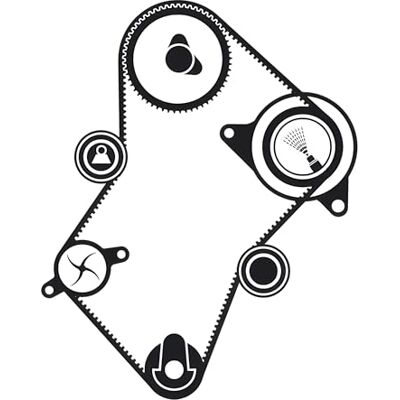 SKF Water Pump And Timing Belt Kit With Gaskets VKMC 03241-2 Height 171 mm Length 271 mm Width 142 mm OE Quality SKF Water Pump And Timing Belt Kit With Gaskets VKMC 03241-2 Height 171 mm Length 271 mm Width 142 mm OE Quality