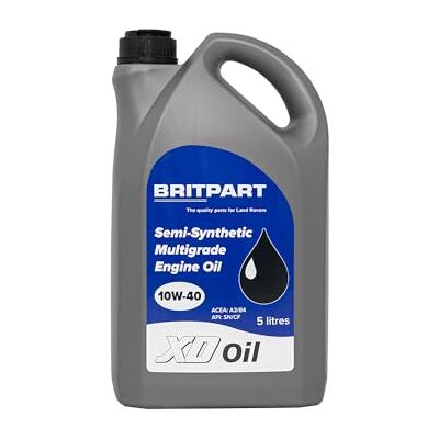 BRITPART XD Engine Oil 5L SAE 10W40 ACEA A3/B4 API SL/CF Semi Synthetic 5 Litres BRITPART XD Engine Oil 5L SAE 10W40 ACEA A3/B4 API SL/CF Semi Synthetic 5 Litres
