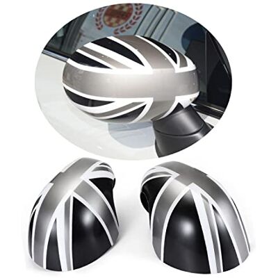 uvcany MINI F54-F60 July 2019-2023 Wing Mirror Cover caps, Union Jack Mirror Caps for Mini Cooper One/D/SD/S/JCW F Series F54 F55 F56 F57 F60(Union Jack Gray, for mirror without Puddle Light) uvcany MINI F54-F60 July 2019-2023 Wing Mirror Cover caps, Union Jack Mirror Caps for Mini Cooper One/D/SD/S/JCW F Series F54 F55 F56 F57 F60(Union Jack Gray, for mirror without Puddle Light)