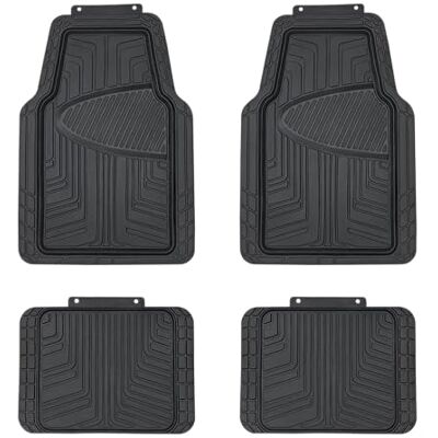 Amazon Basics 4-Piece Premium Rubber Floor Mat - Floor Mat Amazon Basics 4-Piece Premium Rubber Floor Mat - Floor Mat