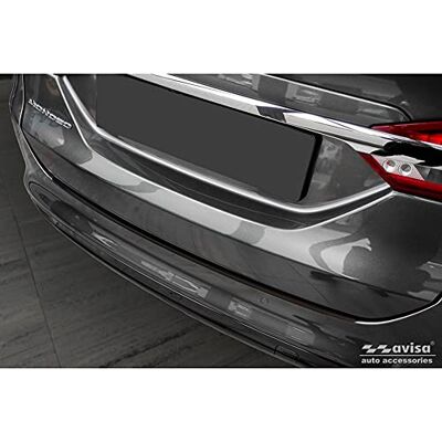 AVISA Black Stainless Steel Rear Bumper Protector - Car Bumper Protector AVISA Black Stainless Steel Rear Bumper Protector - Car Bumper Protector