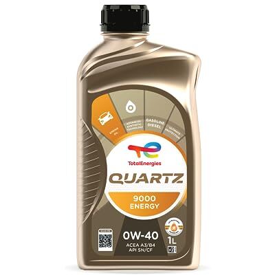TotalEnergies Quartz 9000 Energy 0W40 Engine Oil ACEA A3/B4, API SP/CF Approved by ASTON MARTIN, FORD WSS-M2C-937-A, MB 229.5/226.5, VW 502.00/505.00, BMW LL-01 Optimum Engine Protection 1L TotalEnergies Quartz 9000 Energy 0W40 Engine Oil ACEA A3/B4, API SP/CF Approved by ASTON MARTIN, FORD WSS-M2C-937-A, MB 229.5/226.5, VW 502.00/505.00, BMW LL-01 Optimum Engine Protection 1L