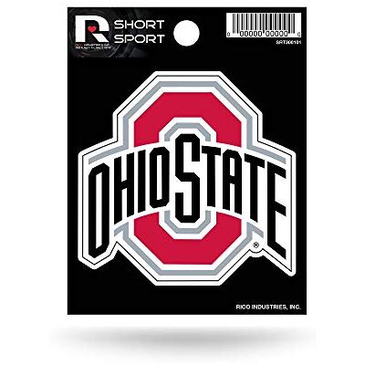 Rico Industries NCAA Ohio State Buckeyes Die Cut Team Logo Short Sport Sticker Rico Industries NCAA Ohio State Buckeyes Die Cut Team Logo Short Sport Sticker