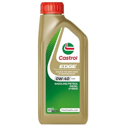 Castrol EDGE 0W-40 A3/B4, Advanced Fully Synthetic Engine Oil, Meets ACEA A3/B4 & API SQ Specifications, 1L Castrol EDGE 0W-40 A3/B4, Advanced Fully Synthetic Engine Oil, Meets ACEA A3/B4 & API SQ Specifications, 1L