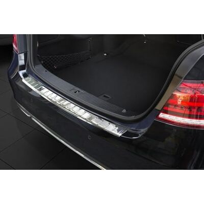 Avisa Stainless Steel Rear Bumper Protector Compatible with Mercedes E-Class W212 Saloon 2013-2016 'Ribs', silver Avisa Stainless Steel Rear Bumper Protector Compatible with Mercedes E-Class W212 Saloon 2013-2016 'Ribs', silver