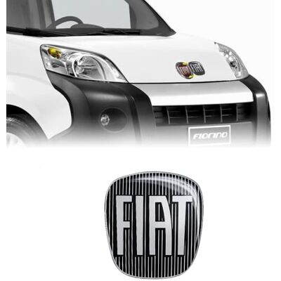 Fiat Fiorino Black 3D Logo Sticker - Car Logo Sticker Fiat Fiorino Black 3D Logo Sticker - Car Logo Sticker