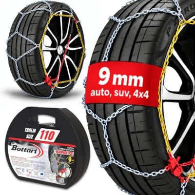 Bottari Snow Chains - T2 110 - Easy to install in stand Bottari Snow Chains - T2 110 - Easy to install in stand