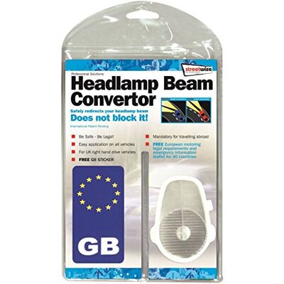 Streetwize Accessories Streetwize Beam Deflectors Universal Headlight Converter Kit for European Driving, Headlamp Beam Adaptors for Cars, Vans & 4x4s with Magnetic UK Badge & Travel Guide SWTT92 Streetwize Accessories Streetwize Beam Deflectors Universal Headlight Converter Kit for European Driving, Headlamp Beam Adaptors for Cars, Vans & 4x4s with Magnetic UK Badge & Travel Guide SWTT92