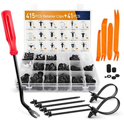 GOOACC 415 Pcs Car Retainer Clips & Fastener Remover 18 Most Popular Sizes Auto Push Pin Rivets Set -Door Trim Panel Clips for GM Ford Toyota Honda Chrysler GOOACC 415 Pcs Car Retainer Clips & Fastener Remover 18 Most Popular Sizes Auto Push Pin Rivets Set -Door Trim Panel Clips for GM Ford Toyota Honda Chrysler
