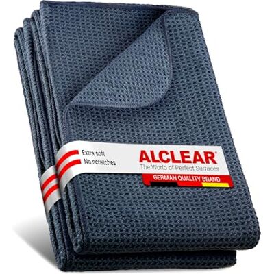 ALCLEAR Microfiber Cloths - 2 pcs, Antracit - Car & Motorcycle Care ALCLEAR Microfiber Cloths - 2 pcs, Antracit - Car & Motorcycle Care