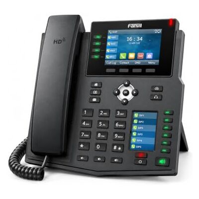 Fanvil X5U téléphone fixe Noir 16 lignes LCD Wifi Fanvil X5U téléphone fixe Noir 16 lignes LCD Wifi