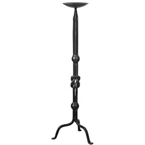 Biscottini Antique Wrought Iron Candelabra 64 x 19.5 x 19.5 cm Black Table and Floor Candelabra Shabby Candelabra for Indoor and Outdoor Vintage Home Decor Accessories Biscottini Antique Wrought Iron Candelabra 64 x 19.5 x 19.5 cm Black Table and Floor Candelabra Shabby Candelabra for Indoor and Outdoor Vintage Home Decor Accessories
