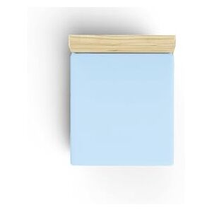 Nuit Des Rêves Premium Ranforce Single Fitted Sheet, Light Blue, 90 x 200 + 30 cm, 100% Cotton, 155 Thread Count, 117 g/m², Machine Washable at 30°C, Soft and Durable Nuit Des Rêves Premium Ranforce Single Fitted Sheet, Light Blue, 90 x 200 + 30 cm, 100% Cotton, 155 Thread Count, 117 g/m², Machine Washable at 30°C, Soft and Durable