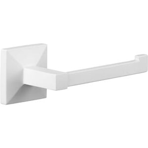 TATAY Toilet Roll Holder Wall Mounted or Stick On No Drill or With Screws Glue&Fix Kit (Supports 10kg) Stainless Steel Open Design 12x4.5x12 cm Iconik White TATAY Toilet Roll Holder Wall Mounted or Stick On No Drill or With Screws Glue&Fix Kit (Supports 10kg) Stainless Steel Open Design 12x4.5x12 cm Iconik White