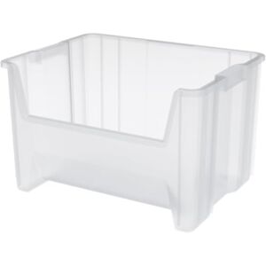 Akro-Mils 13017 Stak-N-Store Heavy Duty Stackable Open Front Plastic Storage Container Bin, (15-Inch x 20-Inch x 12-1/2-Inch), Clear, (3-Pack) Akro-Mils 13017 Stak-N-Store Heavy Duty Stackable Open Front Plastic Storage Container Bin, (15-Inch x 20-Inch x 12-1/2-Inch), Clear, (3-Pack)