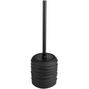 WENKO Set mod. Illana Freestanding Ceramic Toilet Brush Soft Touch Coating Stainless Steel Black Cylinder Shape Diameter 8.5 cm Height 38.5 cm, Silicon, 8,5 x 38,5 x 8,5 cm WENKO Set mod. Illana Freestanding Ceramic Toilet Brush Soft Touch Coating Stainless Steel Black Cylinder Shape Diameter 8.5 cm Height 38.5 cm, Silicon, 8,5 x 38,5 x 8,5 cm