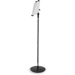 Gravity MA T TH 02 SET 2 Traveler tablet stand and one-handed adjustable microphone stand with circular base Gravity MA T TH 02 SET 2 Traveler tablet stand and one-handed adjustable microphone stand with circular base