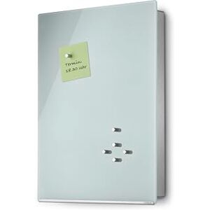 blomus Key Cabinet or Glass Magnetic Board, Stainless Steel, White, 40 x 30 cm blomus Key Cabinet or Glass Magnetic Board, Stainless Steel, White, 40 x 30 cm