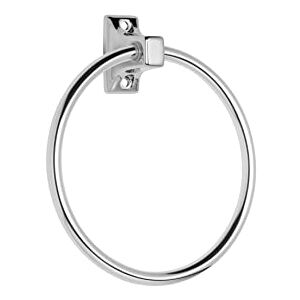 Croydex Sutton Wall Mounted Towel Ring with Zinc Alloy Construction, Chrome Croydex Sutton Wall Mounted Towel Ring with Zinc Alloy Construction, Chrome