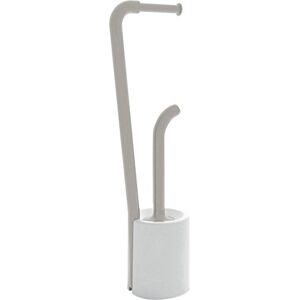 Gedy Wendy Foot Column, Resin, White and Beige, 16 x 20.4 x 69.80 cm Gedy Wendy Foot Column, Resin, White and Beige, 16 x 20.4 x 69.80 cm