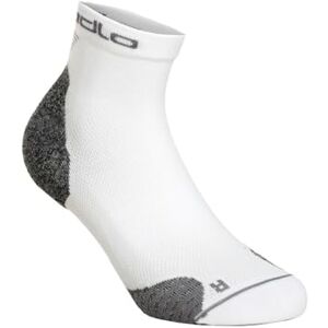 Odlo Unisex Ceramicool running quarter socks, white, 39-41 Odlo Unisex Ceramicool running quarter socks, white, 39-41