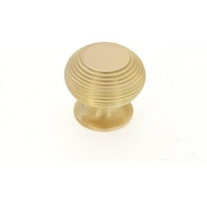 Infinity Traditional Style Reeded Beehive Solid Brass Cupboard Door Knob 40mm Satin Brass Finish – Pull Door Hnadle Ideal for Furniture Drawer Cabinets Doors Infinity Traditional Style Reeded Beehive Solid Brass Cupboard Door Knob 40mm Satin Brass Finish – Pull Door Hnadle Ideal for Furniture Drawer Cabinets Doors