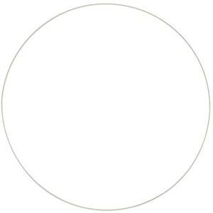 Glorex 6 1294 210 Metal Ring for Crafts with Diameter Approx. 40 cm Coated in White Ideal for Dream Catchers, Macrame, Wall Decoration and Floristry Glorex 6 1294 210 Metal Ring for Crafts with Diameter Approx. 40 cm Coated in White Ideal for Dream Catchers, Macrame, Wall Decoration and Floristry