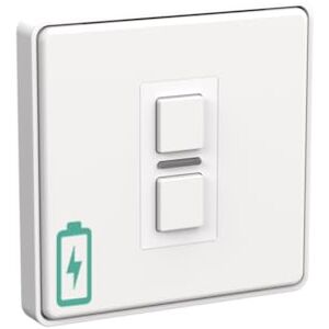 Lightwave Wire-Free Scene Selector (2 Button) White Metal Battery Powered, Multi-Press Built-In Lightwave Wire-Free Scene Selector (2 Button) White Metal Battery Powered, Multi-Press Built-In