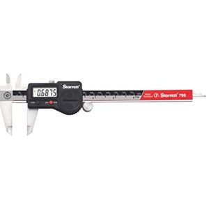 Starrett 798B-6/150 Digital Calliper, Stainless Steel, Battery Powered, Inch/Metric, 0-6" Range, +/-0.001" Accuracy, 0.0005" Resolution, Meets DIN 862 Specifications Starrett 798B-6/150 Digital Calliper, Stainless Steel, Battery Powered, Inch/Metric, 0-6" Range, +/-0.001" Accuracy, 0.0005" Resolution, Meets DIN 862 Specifications