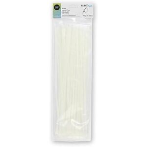 VoltShine Bag of 100 White Cable Ties 4.8 x 430 mm, 100% Nylon 66, Strong and Durable for Fixing and organizing Cables and Objects. VoltShine Bag of 100 White Cable Ties 4.8 x 430 mm, 100% Nylon 66, Strong and Durable for Fixing and organizing Cables and Objects.