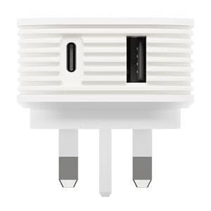 Juice 65W Dual Port GaN Fast Charger – USB-C & USB-A Power Delivery Plug for Laptops, Tablets & Smartphones – Compact Design with Sure Grip Technology White Juice 65W Dual Port GaN Fast Charger – USB-C & USB-A Power Delivery Plug for Laptops, Tablets & Smartphones – Compact Design with Sure Grip Technology White