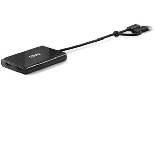 Club 3D CSV-1475 USB Type-C (with USB Type-A Adapter) to Dual HDMI (4K60Hz) Video Splitter with DisplayLink® Club 3D CSV-1475 USB Type-C (with USB Type-A Adapter) to Dual HDMI (4K60Hz) Video Splitter with DisplayLink®