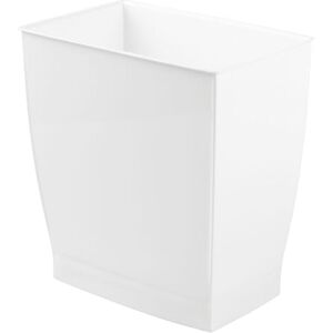 InterDesign iDesign Mono Rubbish Bin, Plastic, White InterDesign iDesign Mono Rubbish Bin, Plastic, White