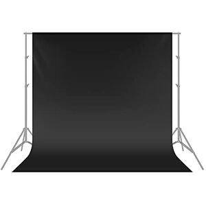 NEEWER ® 6 x 9FT / 1.8 x 2.8M PRO Photo Studio 100% Pure Muslin Collapsible Backdrop Background for Photography,Video and Television (Background Only) Black NEEWER ® 6 x 9FT / 1.8 x 2.8M PRO Photo Studio 100% Pure Muslin Collapsible Backdrop Background for Photography,Video and Television (Background Only) Black
