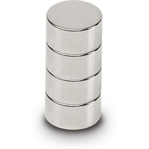 MAUL Neodymium Magnet Diameter 15 x 10 mm (Pack of 4) Magnets for Versatile Use Round Magnet with Elegant and Modern Design Magnets Strong for Magnetic Board, Magnetic Tape Silver MAUL Neodymium Magnet Diameter 15 x 10 mm (Pack of 4) Magnets for Versatile Use Round Magnet with Elegant and Modern Design Magnets Strong for Magnetic Board, Magnetic Tape Silver