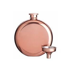 BarCraft BCMINIHIPCOP Luxury Stainless Steel Mini Hip Flask with Decanting Funnel, 140 ml (5 fl oz) -Copper Effect, 8.7 x 2.5 x 10 cm BarCraft BCMINIHIPCOP Luxury Stainless Steel Mini Hip Flask with Decanting Funnel, 140 ml (5 fl oz) -Copper Effect, 8.7 x 2.5 x 10 cm
