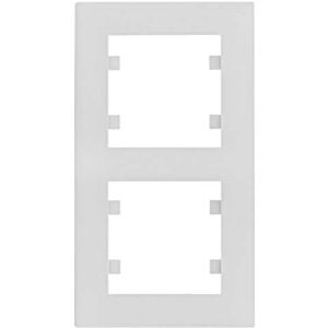 Hager Lumina Intense Series Frame (WL5620) 2 Elements Vertical Polar White Hager Lumina Intense Series Frame (WL5620) 2 Elements Vertical Polar White