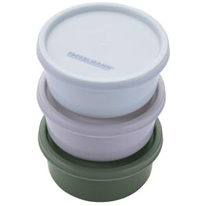 Fackelmann Snacking Boxes Set of 3 Round Snacking Boxes Good for Sauces, Dressings and Condiments, Leakproof and Dishwasher Safe Fackelmann Snacking Boxes Set of 3 Round Snacking Boxes Good for Sauces, Dressings and Condiments, Leakproof and Dishwasher Safe