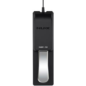 NUX NU-X NSP-10 Piano Sustain Pedal Momentary Action, Polarity Switch, 2m Cable, 6.3mm Jack, Metal Housing with Anti-Slip Base for Electronic Keyboards & Digital Pianos NUX NU-X NSP-10 Piano Sustain Pedal Momentary Action, Polarity Switch, 2m Cable, 6.3mm Jack, Metal Housing with Anti-Slip Base for Electronic Keyboards & Digital Pianos