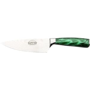 Rio Sunrise Collection 6" Chef's Knife, Stainless Steel with Resin Handles, Emerald Green Rio Sunrise Collection 6" Chef's Knife, Stainless Steel with Resin Handles, Emerald Green