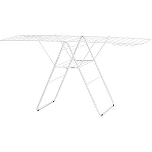 Brabantia HangOn Laundry Drying Rack (25m / Fresh White) Compact, Foldaway, Adjustable Indoor Stainless Steel Clothes Horse Brabantia HangOn Laundry Drying Rack (25m / Fresh White) Compact, Foldaway, Adjustable Indoor Stainless Steel Clothes Horse