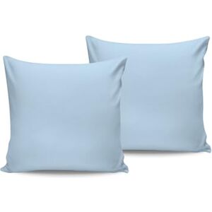 Nuit Des Rêves Luxurious Satin Pillowcase Set (2 Pieces), 80 x 80 cm, 100% Cotton Satin, 210 Thread Count, Envelope Closure, Machine Washable at 30°C, Elegant Blue Colour Nuit Des Rêves Luxurious Satin Pillowcase Set (2 Pieces), 80 x 80 cm, 100% Cotton Satin, 210 Thread Count, Envelope Closure, Machine Washable at 30°C, Elegant Blue Colour