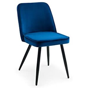 Julian Bowen Set Of 2 Burgess Dining Chairs, Blue Julian Bowen Set Of 2 Burgess Dining Chairs, Blue