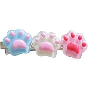 Limtula Sweet Hair Clip Cat Paw Shape Duckbill Hairpin Clear Shining Hair Clip for Summer Hairpins for Teenagers Children Limtula Sweet Hair Clip Cat Paw Shape Duckbill Hairpin Clear Shining Hair Clip for Summer Hairpins for Teenagers Children